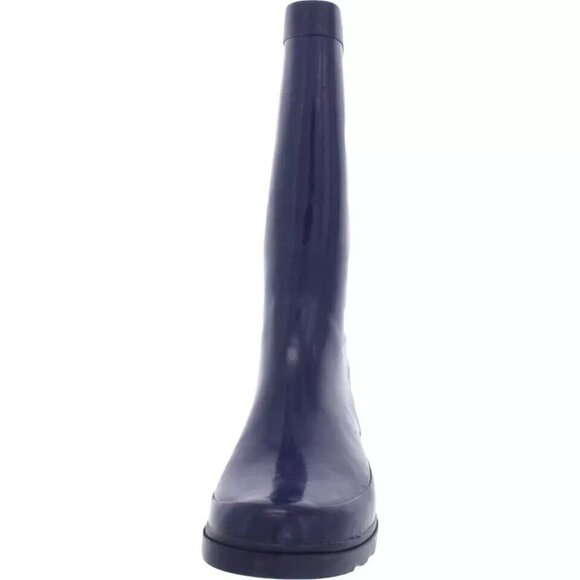 Sugar Womens Raffle 4 Solid Navy Waterproof Rain Boots WS07633W Size 7M - Picture 1 of 4